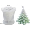 Miniatyrbillede 5 af 5: 3D Juletræstelysform, Silikonforme Til Lysfremstilling, Fint 3D Grantræform Til Ha
