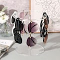 Miniatyrbillede 3 af 5: 1/2 stk Solbriller Holder Stativ, Solbrille Opbevaring Stativ 360 Grader Roterende Briller Display Akryl Solbriller Holder Organizer 2pcs transparent