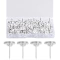 Miniatyrbillede 1 af 5: Klar Push Pins 150 stk - Flade Hætte-Knappenåle til Korktavle, Opslagstavle, Pinboard