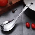 Miniatyrbillede 4 af 5: Serveringsske med lang håndtag i rustfrit stål til sauce, skeer (sølv)