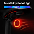 Miniatyrbilde 4 av 5: Automatisk Åpning Nøyaktighetsvarsel Lampe Følsom Nattkjøring Lampe Smart Sykkelhale