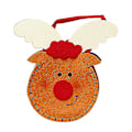 Miniatyrbilde 1 av 5: 3 stk. Juteposer til jul med eple-motiv, julepynt, godteposer style 3
