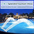 Miniatyrbild 3 av 4: Pool Fontän för Ovan och Nedgrävda Pool, Dubbel Spray Vattenfall Sprinkler Fontän, Ovan Mark Pool Tillbehör, Justerbar Vattenfall Kylning och