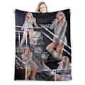Miniatyrbild 1 av 5: Berömd sångare flanellfilt Taylor Swift presentfilt luftkonditioneringsfilt tupplur filt täcke kändisfilt 100*150cm