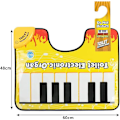 Miniatyrbilde 3 av 5: Kunstnerisk Pianolydende Teppe for Bad, Toalett Elektronisk Orgel, Engasjerende Gulvmatte med Pianolyd for Potte, Gag Gave