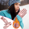 Miniatyrbild 5 av 5: Julsemester Adventskalender Dam Full Screen Vantar Vinter Utomhus Plus Sammet Varma Mode Läder Vantar Körning pk