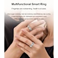 Miniatyrbillede 2 af 4: Smart ringe til mænd og kvinder, fitness tracker vandtæt sundhedstracker ring til blodoxygen, tryk, skridttæller, hjertefrekvens og søvnsporing, Comp 0.72in or 18.2mm