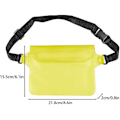 Miniatyrbillede 2 af 4: Vandtæt Fanny Pack, Justerbar Tør Fanny Taske Vandtæt Taljepose med Taljerem til Bådsejlads Svømning-X -GSL yellow