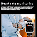 Miniatyrbillede 5 af 5: Bluetooth Fashion Smartwatch, F57l Blodsukkermåling Smartwatch, Non-invasiv Blodsukkertest Smart Watch F R black