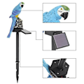Miniatyrbillede 1 af 5: Uglehave Lys Led Solcelledrevet Udendørs Ornament Plæne Vandtæt Statue Lampe -GSL red parrot