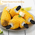 Miniatyrbilde 5 av 5: Sorte 10 stk/5 par maiskolbeholdere, rustfritt stål mais på kolben grillgafler for hjemmelaget matlaging, fester og camping