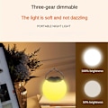 Miniatyrbillede 2 af 5: Genopladelig LED Campinglygte med Krog Super Lys Blødt Lys Teltelygte roundness