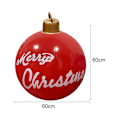 Miniatyrbilde 2 av 3: Julepynt Kjempe Oppblåsbare Julekule Dekorert 60 cm Utendørs Jule PVC Oppblåsbare Julekule Dekorasjoner Oppblåsbare Jul