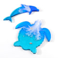Miniatyrbillede 5 af 5: Udsalg Diy Epoxy Form Marine Biologisk Vinreol Bakke Silikonform Epoxy Harpiks Sæt