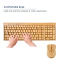 Miniatyrbillede 4 af 5: Computer Trådløse Enheder 2.4GHz Trådløs Forbindelse Plug and Play Bambus Træ Computerstyreenheder til Kontor Mus
