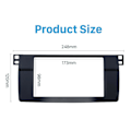 Miniatyrbillede 4 af 5: For 3-serie E46 1998-2005 2Din Audio Panel Modificerings Panel DVD Navigation Panel Ramme Bil Fascia