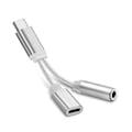 Pikkukuva 3 / 4: Usb-c-tyyppi C - 3,5 mm:n Aux-liitäntä latausääniadapteri 2-in-1-jakosovitin -GSL silver