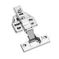Miniatyrbillede 1 af 5: 10 stk. Dørhængsler Skab, rustfrit stål Skabshængsler, tykkelse hardware tilbehør silver full overlay