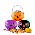 Pikkukuva 1 / 5: Halloween-makeiset 3 kpl Alloween-koristettava taittuva ja irrotettava 2,5 litran ämpäri Keskikokoinen PP-karkkipussiämpäri
