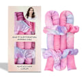 Miniatyrbillede 1 af 5: Varmefri Hårcurlere - Satin Varmefri Curling Rod Hårbånd Natlige Krøller, Ingen Varme Varmefri Curling DIY Hårrullehårstylingværktøj e
