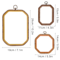 Miniatyrbillede 5 af 5: 3 stk. Håndværk DIY Broderi Hoops Nålkunst Korssting Ringramme