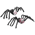 Miniatyrbillede 1 af 5: 2 stk. Halloween edderkop dekoration falsk edderkop fest rekvisitter til hjem vindue gård -DGJR