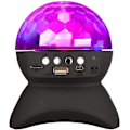 Miniatyrbild 1 av 5: Discokula Hemfest Trådlös Högtalare, Bluetooth Högtalare Discokula Led Kreativ 360 Graders Roterande Nattlampa, (Svart) zd r black