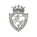 Pikkukuva 2 / 4: Miesten Pin Retro Badge Metalli Rintaneula Vintage Juhlapuvut Rintaneula Seos Kilpi Hevonen
