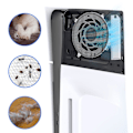 Miniatyrbillede 3 af 5: Konsol Støvbeskyttelsesnet til PS5, Fan Støvfilter Anti-Dyrehår Barriere til PS5 Slim Konsol Indvendig Kompatibel med Disc/Digital Edition 3 pairs