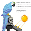 Miniatyrbild 5 av 5: Uggla Trädgårdslampa LED Solcells Drivna Utomhus Prydnad Gräsmatta Vattentät Statylampa -GSL blue parrot