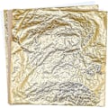 Pikkukuva 3 / 5: 100 Arkkia Imitaatiokultaa Taiteen Luomiseen Kultaukseen Koristeluun 14 X 14 Cm