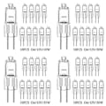 Miniatyrbillede 2 af 5: 10 stk halogen pærer kapsel lamper G4-12V-10W G4-12V-10W G4-12V-10W