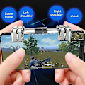 Miniatyrbillede 2 af 4: Mobiltelefon Spil Trigger Ild-Knap Håndtag Shooter Spil Joysticks Gamepad Til Pubg Fire 2pcs