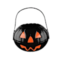 Pikkukuva 3 / 5: Halloween-makeiset 3 kpl Alloween-koristettava taittuva ja irrotettava 2,5 litran ämpäri Keskikokoinen PP-karkkipussiämpäri