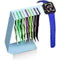 Miniatyrbild 1 av 5: Armbandsställ för Apple-klocka, Förvaring av rostfritt stål, Hängande spår för armband, Display för iWatch blue