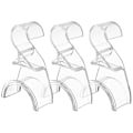 Miniatyrbilde 1 av 5: Multifunksjonell kleshenger og kåkekrok 3-pakning holdbar akrylholder egnet for garderobe soverom håndveskepose FF R