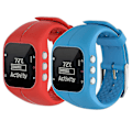 Miniatyrbillede 2 af 2: Silikone Fitness Udskiftningsarmbånd Rem Håndledsrem Til Polar A300 Smart Watch-X ZD HU purple