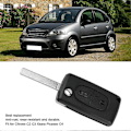 Miniatyrbild 4 av 5: 2-knapps fjärrnyckel fodral skal passar för Citroen C2 C3 Xsara Picasso C4