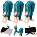Miniatyrbillede 1 af 5: Breakdancer Telefonholder, Break Dancer Sjov Telefonholder, Australsk Breakdancing Pige Action Figur Telefonholder 360 Rotation 3pcs