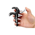 Miniatyrbild 1 av 5: 1 st Fingerbåge Tummeavtryckare, 4 Fingers Fingerbåge Släpphjälp Grepp Fingerbåge Tumme Kaliper Sammansatt Båge Skjut Jaktverktyg Delar Svart