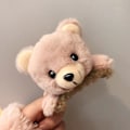 Miniatyrbillede 5 af 5: Plys Bamse Hårnål Andenæbs Side Clips Tegneserie Spænde Pandehår Smuk Hårnål white