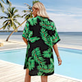 Miniatyrbild 3 av 5: Kvinnors strandskjorta och shorts set hawaiiansk sommar tropisk casual strandöverdrag Aloha kostymer festkläder semester -GSL ZD C s