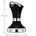 Pikkukuva 2 / 5: Kahvitamper, ruostumaton espresso kahvitamper, barista tamper, espresso käsintamper, teräs (musta)