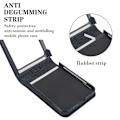 Miniatyrbild 5 av 5: Plånboksfodral för Z Flip 6, RFID-blockering Korthållare Läder Stötskyddande Fodral för Samsung Galaxy Z Flip 6 med Ringhållare black