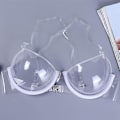 Miniatyrbilde 1 av 3: Kvinner 3/4 Cup Transparent Klar Push Up BH Ultra-tynn Stropp Usynlige BHer Undertøy zd QE2024 36