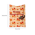 Miniatyrbillede 3 af 5: Halloween Dekoration Udendørs Thanksgiving Lønneblad Tæppe Print Nap Dækken Tæppe Flannel Tæppe Udendørs Isoleringstæppe Spiltæppe