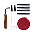 Miniatyrbillede 3 af 5: Sort Fredag Klaver Tuner Tuning Kit Med Gummi Mutes Tuning Nøgle Sæt 8stk Til Professionel Fritid Hobbyist Diy Klaver Tuning Værktøjer__blå