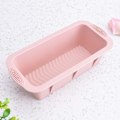 Miniatyrbild 1 av 5: Silikon Bakform, BPA-Fri Kaksform i Mjukt & Tvätbart Material, Brödform för Toast, Kakor, DIY-Verktyg för Mikrovågsugn, Ugn pink