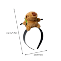 Miniatyrbild 3 av 4: Björnhårband Plush Leksak Huvudband Hårclips Hög Huvud Topp Hårclips Flye2527 c
