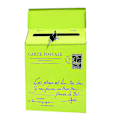 Miniatyrbillede 2 af 3: Jernlås Brevkasse Vintage Vægmontering Postkasse Post Brev Aviskasse 6. juni 6.1 white